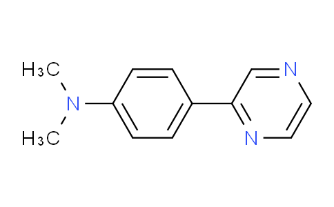 CAS No. 912771-35-8, N,N-dimethyl-4-(pyrazin-2-yl)aniline