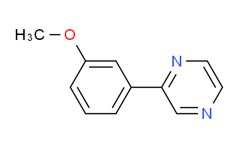 CAS No. 912771-38-1, 2-(3-Methoxyphenyl)pyrazine