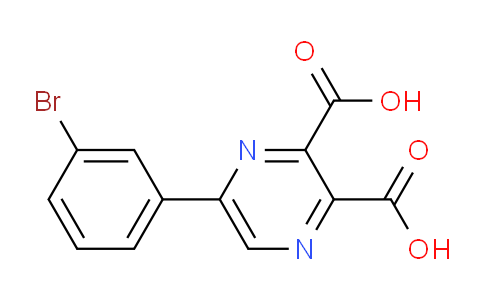 CAS No. 1148027-07-9, 5-(3-Bromophenyl)pyrazine-2,3-dicarboxylic acid