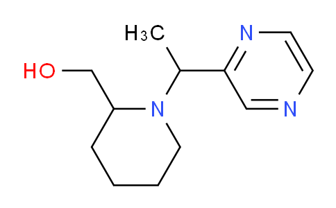 CAS No. 1289387-14-9, (1-(1-(Pyrazin-2-yl)ethyl)piperidin-2-yl)methanol