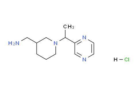 CAS No. 1289385-27-8, (1-(1-(Pyrazin-2-yl)ethyl)piperidin-3-yl)methanamine hydrochloride