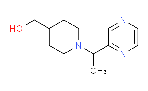 CAS No. 1289384-63-9, (1-(1-(Pyrazin-2-yl)ethyl)piperidin-4-yl)methanol