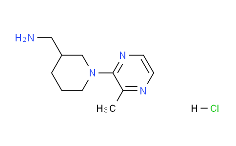CAS No. 1289385-12-1, (1-(3-Methylpyrazin-2-yl)piperidin-3-yl)methanamine hydrochloride