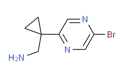 CAS No. 1447606-94-1, (1-(5-Bromopyrazin-2-yl)cyclopropyl)methanamine