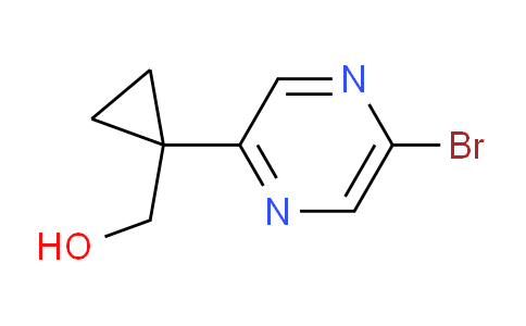 CAS No. 1447606-33-8, (1-(5-Bromopyrazin-2-yl)cyclopropyl)methanol