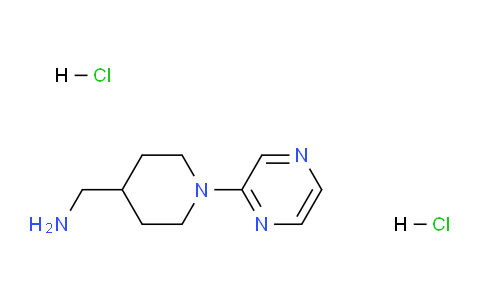 CAS No. 1365988-46-0, (1-(Pyrazin-2-yl)piperidin-4-yl)methanamine dihydrochloride