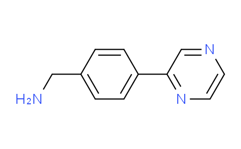 CAS No. 885468-58-6, (4-(Pyrazin-2-yl)phenyl)methanamine