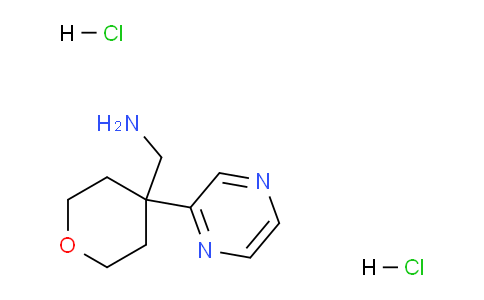 CAS No. 1439900-38-5, (4-(Pyrazin-2-yl)tetrahydro-2H-pyran-4-yl)methanamine dihydrochloride