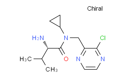 CAS No. 1353995-68-2, (S)-2-Amino-N-((3-chloropyrazin-2-yl)methyl)-N-cyclopropyl-3-methylbutanamide