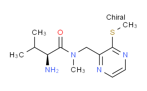 CAS No. 1354015-20-5, (S)-2-Amino-N,3-dimethyl-N-((3-(methylthio)pyrazin-2-yl)methyl)butanamide