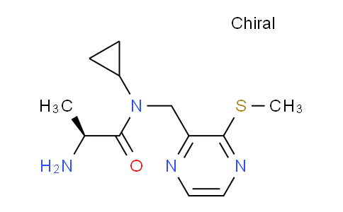 CAS No. 1353993-23-3, (S)-2-Amino-N-cyclopropyl-N-((3-(methylthio)pyrazin-2-yl)methyl)propanamide