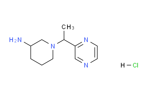 CAS No. 1289384-67-3, 1-(1-(Pyrazin-2-yl)ethyl)piperidin-3-amine hydrochloride