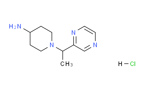 CAS No. 1289387-87-6, 1-(1-(Pyrazin-2-yl)ethyl)piperidin-4-amine hydrochloride
