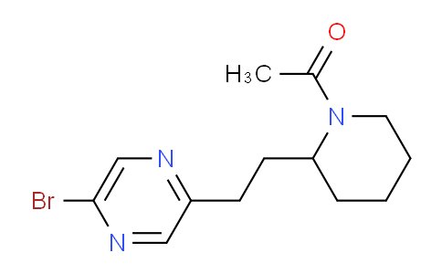 CAS No. 1316217-36-3, 1-(2-(2-(5-Bromopyrazin-2-yl)ethyl)piperidin-1-yl)ethanone