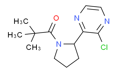 CAS No. 1316221-97-2, 1-(2-(3-Chloropyrazin-2-yl)pyrrolidin-1-yl)-2,2-dimethylpropan-1-one