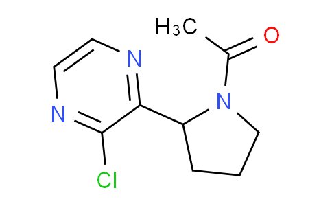 CAS No. 1316219-95-0, 1-(2-(3-Chloropyrazin-2-yl)pyrrolidin-1-yl)ethanone
