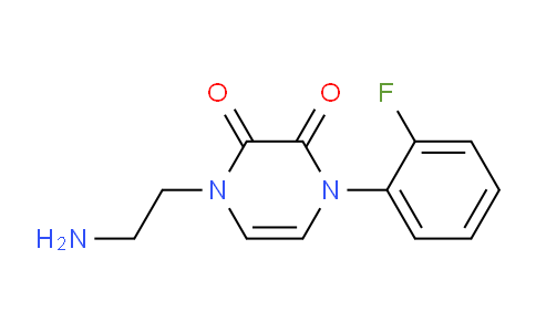 CAS No. 1707372-99-3, 1-(2-Aminoethyl)-4-(2-fluorophenyl)pyrazine-2,3(1H,4H)-dione