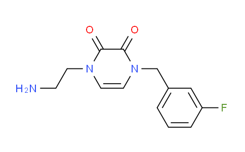 CAS No. 1713463-21-8, 1-(2-Aminoethyl)-4-(3-fluorobenzyl)pyrazine-2,3(1H,4H)-dione