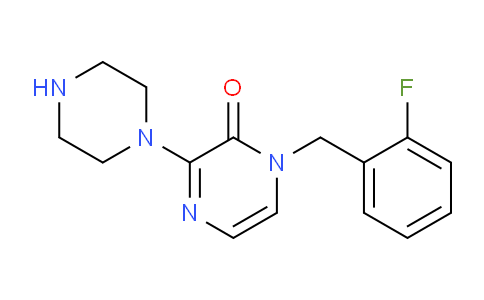 CAS No. 1708288-83-8, 1-(2-Fluorobenzyl)-3-(piperazin-1-yl)pyrazin-2(1H)-one