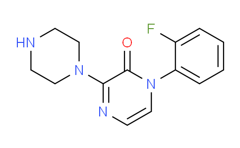 CAS No. 1710471-75-2, 1-(2-Fluorophenyl)-3-(piperazin-1-yl)pyrazin-2(1H)-one