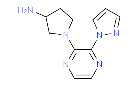 DY709757 | 1708428-37-8 | 1-(3-(1H-Pyrazol-1-yl)pyrazin-2-yl)pyrrolidin-3-amine