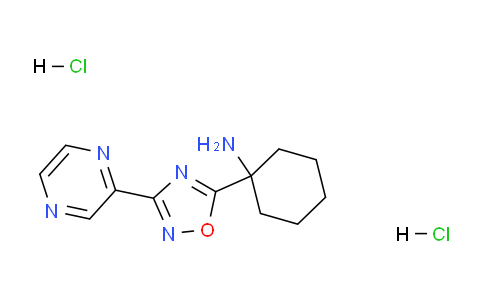 CAS No. 1239842-05-7, 1-(3-(Pyrazin-2-yl)-1,2,4-oxadiazol-5-yl)cyclohexanamine dihydrochloride