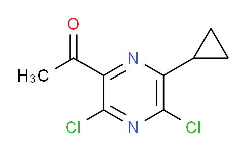 CAS No. 1935943-01-3, 1-(3,5-Dichloro-6-cyclopropylpyrazin-2-yl)ethanone