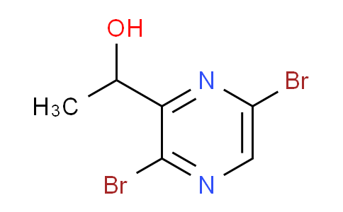 CAS No. 1935331-18-2, 1-(3,6-Dibromopyrazin-2-yl)ethanol