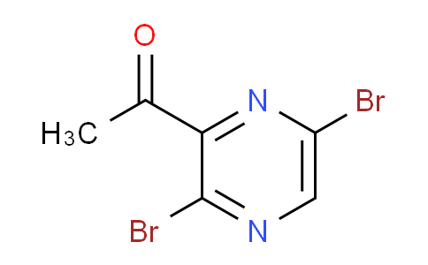 CAS No. 1447607-04-6, 1-(3,6-Dibromopyrazin-2-yl)ethanone