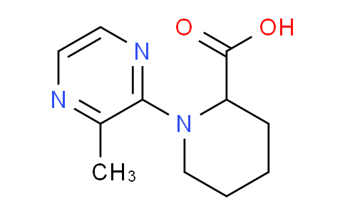 CAS No. 1261230-10-7, 1-(3-Methylpyrazin-2-yl)piperidine-2-carboxylic acid