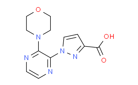 CAS No. 1710675-01-6, 1-(3-Morpholinopyrazin-2-yl)-1H-pyrazole-3-carboxylic acid
