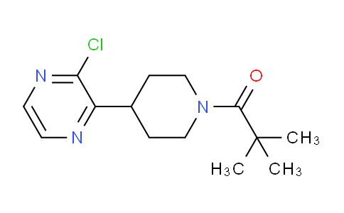 CAS No. 1316227-47-0, 1-(4-(3-Chloropyrazin-2-yl)piperidin-1-yl)-2,2-dimethylpropan-1-one
