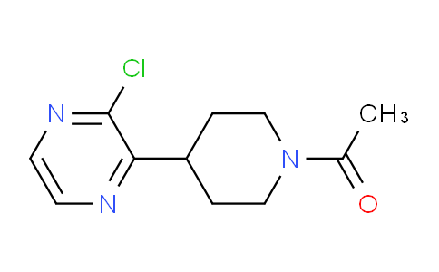 CAS No. 1227068-70-3, 1-(4-(3-Chloropyrazin-2-yl)piperidin-1-yl)ethanone