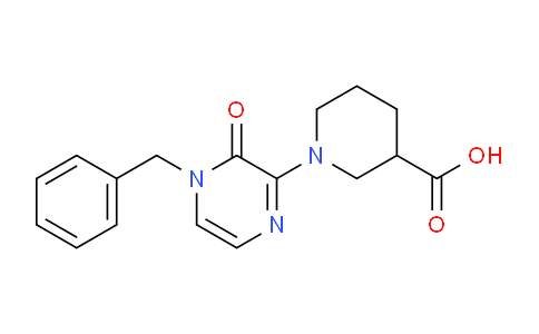CAS No. 1710833-84-3, 1-(4-Benzyl-3-oxo-3,4-dihydropyrazin-2-yl)piperidine-3-carboxylic acid