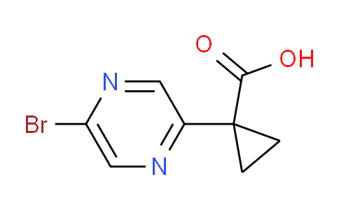 CAS No. 1447606-64-5, 1-(5-Bromopyrazin-2-yl)cyclopropanecarboxylic acid