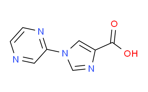 CAS No. 1342526-35-5, 1-(Pyrazin-2-yl)-1H-imidazole-4-carboxylic acid