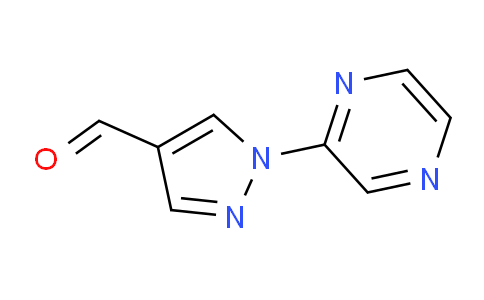CAS No. 1314975-68-2, 1-(Pyrazin-2-yl)-1H-pyrazole-4-carbaldehyde