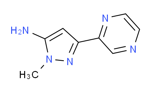 CAS No. 1414568-74-3, 1-Methyl-3-(pyrazin-2-yl)-1H-pyrazol-5-amine