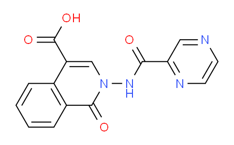 CAS No. 1119451-17-0, 1-Oxo-2-(pyrazine-2-carboxamido)-1,2-dihydroisoquinoline-4-carboxylic acid