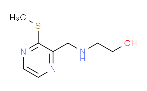 CAS No. 1353960-09-4, 2-(((3-(Methylthio)pyrazin-2-yl)methyl)amino)ethanol