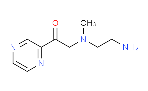 CAS No. 1353983-99-9, 2-((2-Aminoethyl)(methyl)amino)-1-(pyrazin-2-yl)ethanone