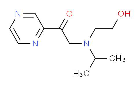 CAS No. 1353956-36-1, 2-((2-Hydroxyethyl)(isopropyl)amino)-1-(pyrazin-2-yl)ethanone