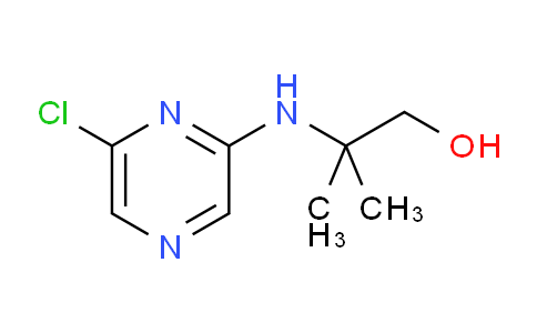 CAS No. 1220038-19-6, 2-((6-Chloropyrazin-2-yl)amino)-2-methylpropan-1-ol