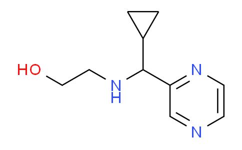 CAS No. 1248020-18-9, 2-((Cyclopropyl(pyrazin-2-yl)methyl)amino)ethanol