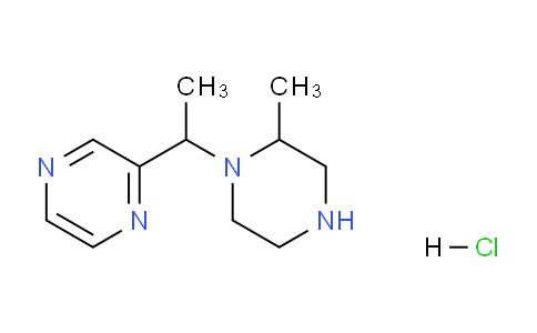 CAS No. 1289386-79-3, 2-(1-(2-Methylpiperazin-1-yl)ethyl)pyrazine hydrochloride