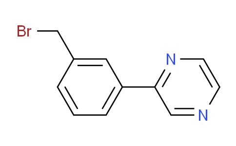 CAS No. 1313237-40-9, 2-(3-(Bromomethyl)phenyl)pyrazine
