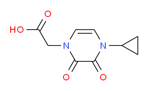 CAS No. 1708268-71-6, 2-(4-Cyclopropyl-2,3-dioxo-3,4-dihydropyrazin-1(2H)-yl)acetic acid