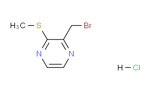 CAS No. 1353953-85-1, 2-(Bromomethyl)-3-(methylthio)pyrazine hydrochloride