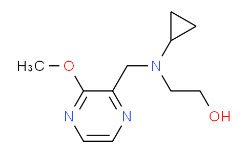 CAS No. 1353968-78-1, 2-(Cyclopropyl((3-methoxypyrazin-2-yl)methyl)amino)ethanol