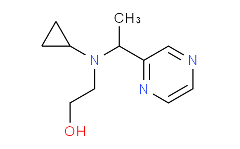 CAS No. 1353978-74-1, 2-(Cyclopropyl(1-(pyrazin-2-yl)ethyl)amino)ethanol